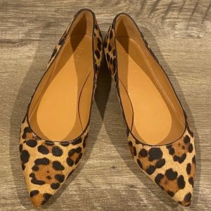 J Crew Leopard Flats Women’s Size 8
